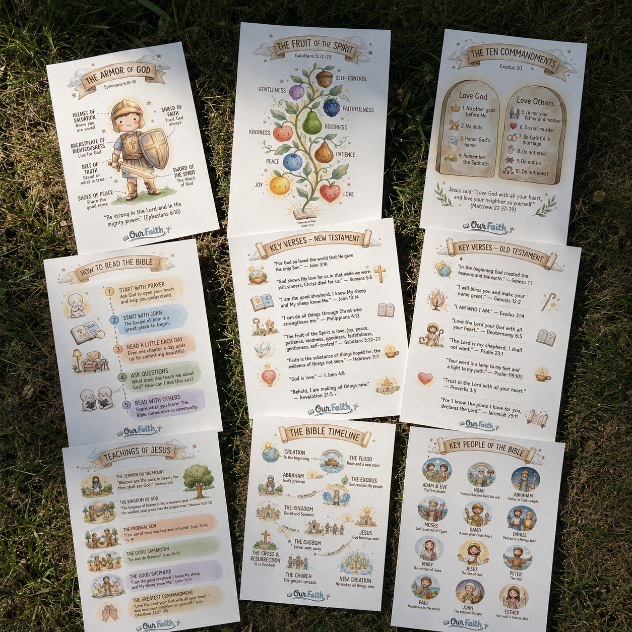9 Additional Bible Cards