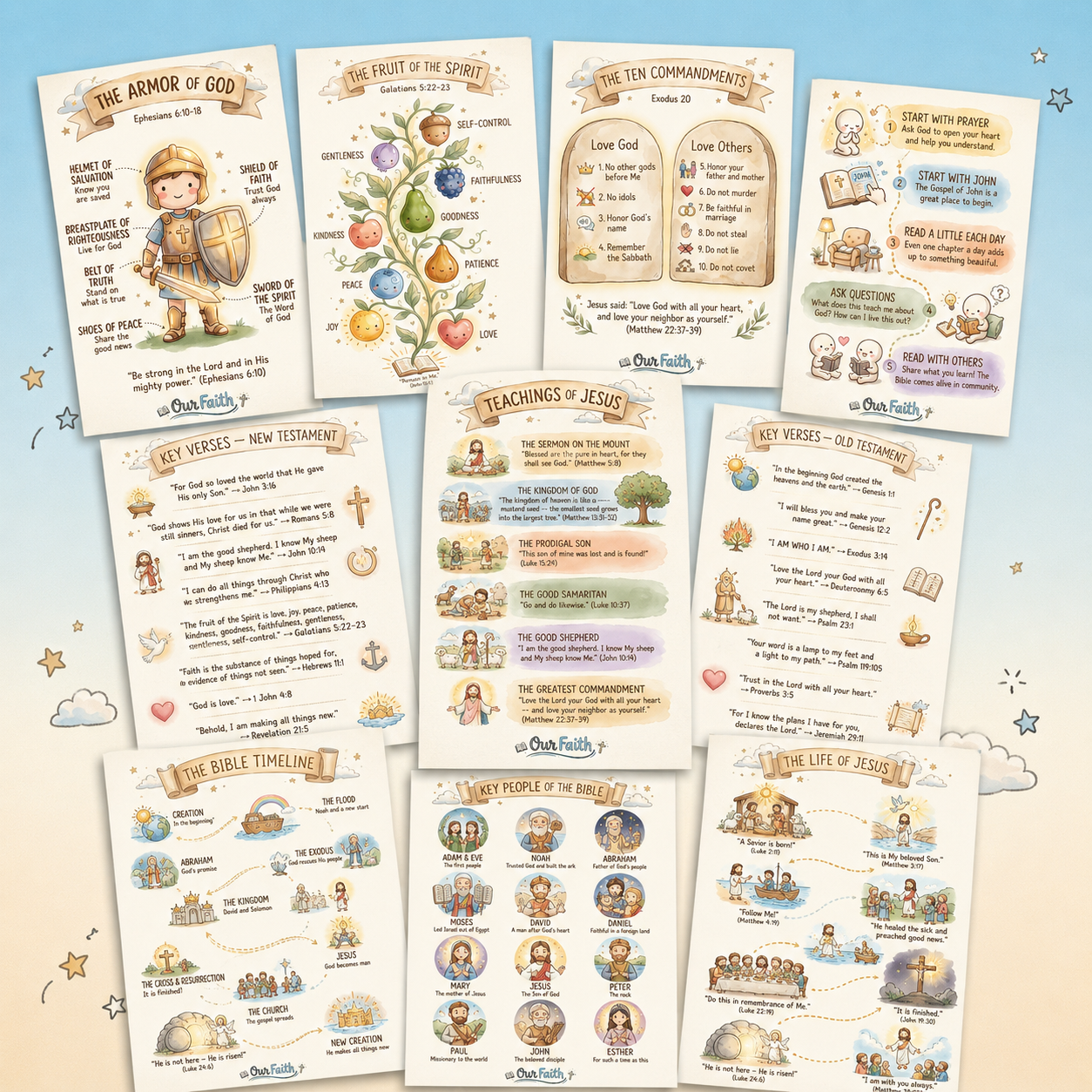 9 Additional Bible Cards