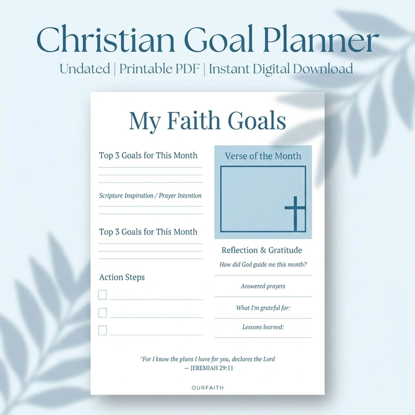 Christian Goal Planner