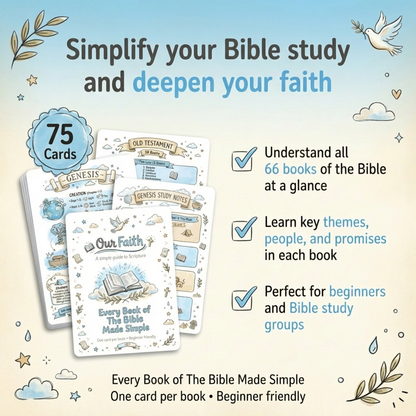 Pre-Made Bible Journaling Note Cards