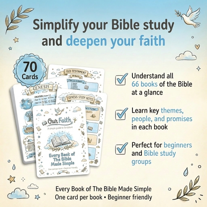 Pre-Made Bible Journaling Note Cards